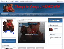 Tablet Screenshot of changeincongo.com